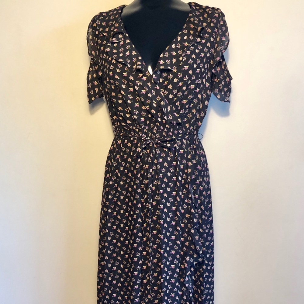 Loft Floral Cold Shoulder Dress - Picture 3 of 8